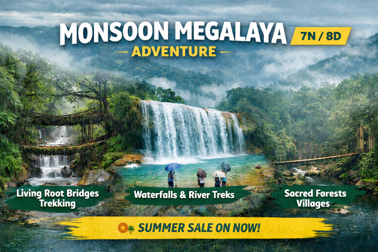 Monsoon Meghalaya Adventure